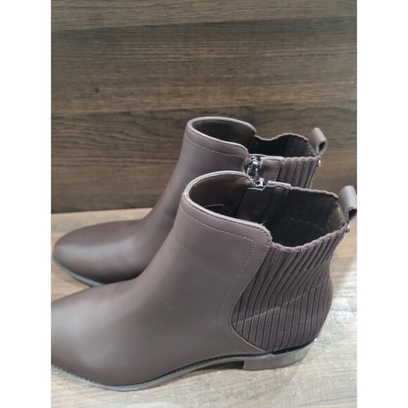 Calvin Klein Women's Deandre Slip-On Casual Booties Dark Brown 9M New - Picture 6 of 10